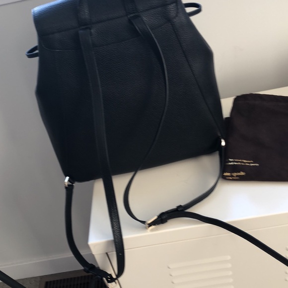 Kate Spade black leather backpack - Picture 4 of 4